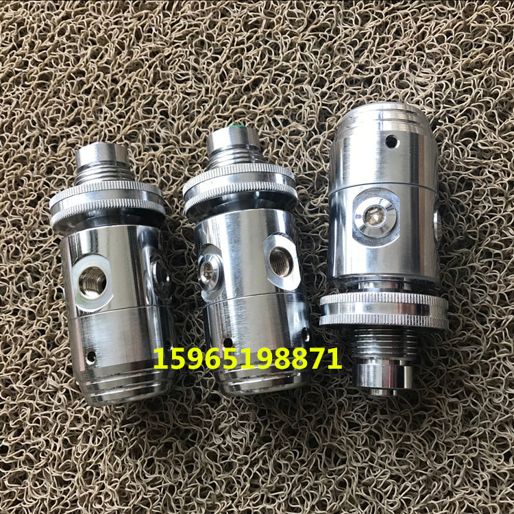 Carbon Fiber Pressure Relief Valve for Fire Brigade Diving First Stage Head Din Interface Breathing Regulator Primary Pressure Relief Valve