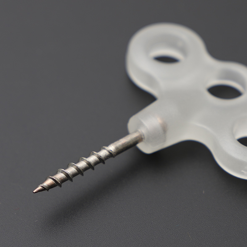 Outdoor Night Light Three Eyes Screws Camping Deck Ground Nail Thread Stainless Steel Tent Nail Wind Rope Nail