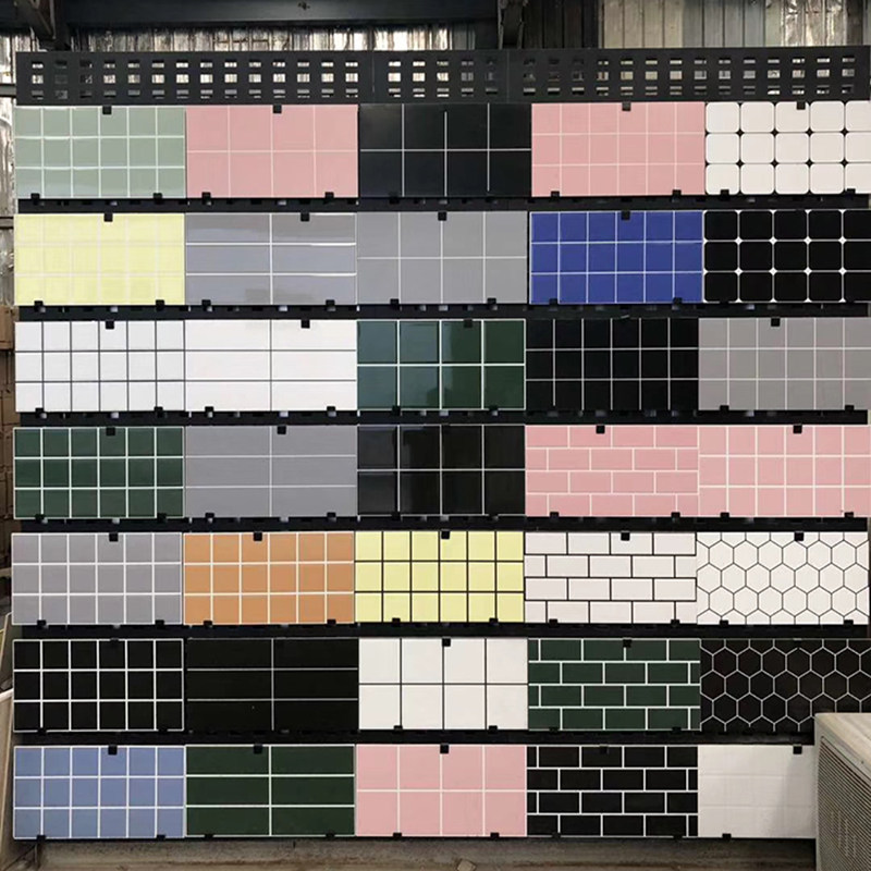 Plaid brick 300x600 Nordic black and white rugged matt kitchen brick make-up room wall brick balcony bright light inner wall brick