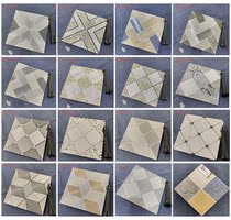 Pearlescent bathroom balcony kitchen non-slip small floor tiles 300 impermeable bathroom antique tile simple gray