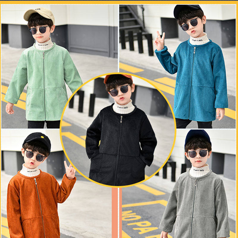 Cover-clothed children's down jacket cotton jacket gas boy baby autumn and winter plus velvet can wear dirty coat