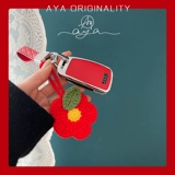 Сумка в форме цветка ручной работы, брошь для влюбленных, связать своими руками, подарок на день рождения