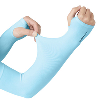 Summer sunscreen anti-ultraviolet ice silk sleeve outdoor long driving riding arm guard arm sleeve thin ice cool sleeve