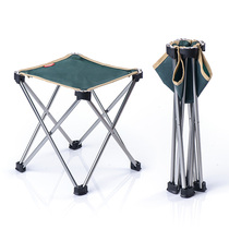 Outdoor folding stool small horse bar train stool sketching chair mini portable fishing stool leisure beach back chair