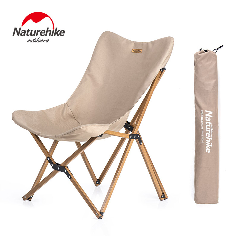 Outdoor portable folding chair director chair lightweight wooden fishing chair beach chair camping nap chair