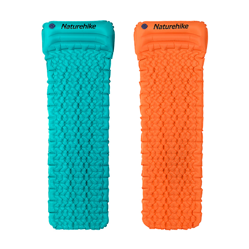 Outdoor Tent Sleeping Cushion Single Inflatable Cushion Ultra Light Egg Trough Cushion TPU Egg Nest Anti-Damp Cushion Subcamping Camping Camping Mat