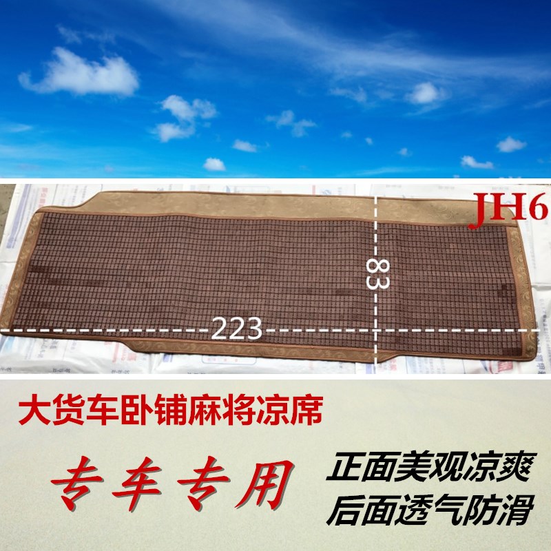 Large Truck Sleeper summer mahjong mat for free Euromanhauvo T7 by Dragon Truck Car Special Cushion Bamboo Mat