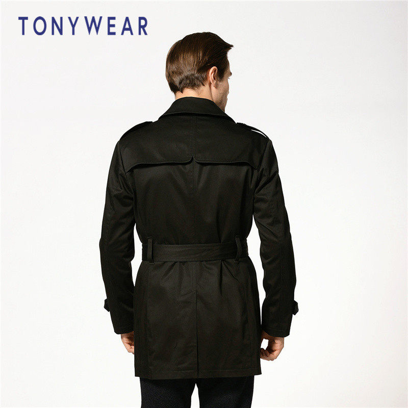 TONY WEAR 汤尼威尔 秋冬海报款 男士商务基本款风衣 天猫优惠券折后￥189包邮（￥489-300）2色可选