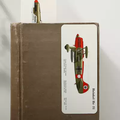 Old-fashioned fighter bookmark European construction card for classmates and friends aircraft fans collection military fans gift set