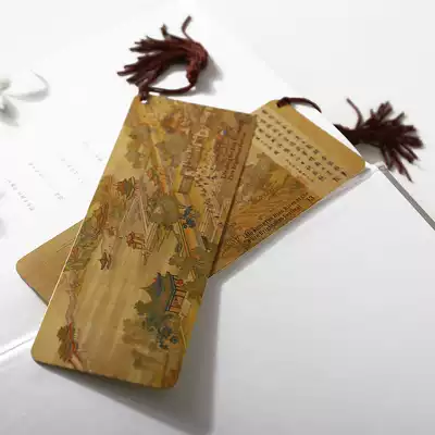 Qingming Shanghe picture can be combined into a whole picture of Qing Palace twelve beautiers Chinese elements ancient style tassel gift bookmarks