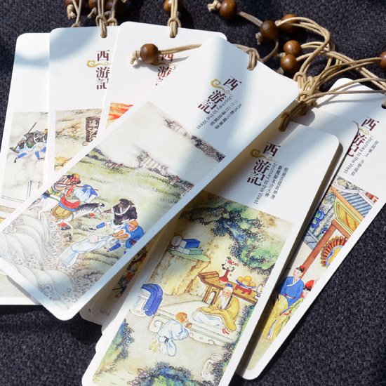 Western Journey Paper Bookmarking Sun Wufeng Little High School Students Use Name of Three Kingdoms Water Margin Red Building Forbidden City China Wind Creativity