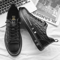 Shoes mens winter 2022 new leather mid-top Martin boots youth mens shoes Korean version all-match sports casual sneakers