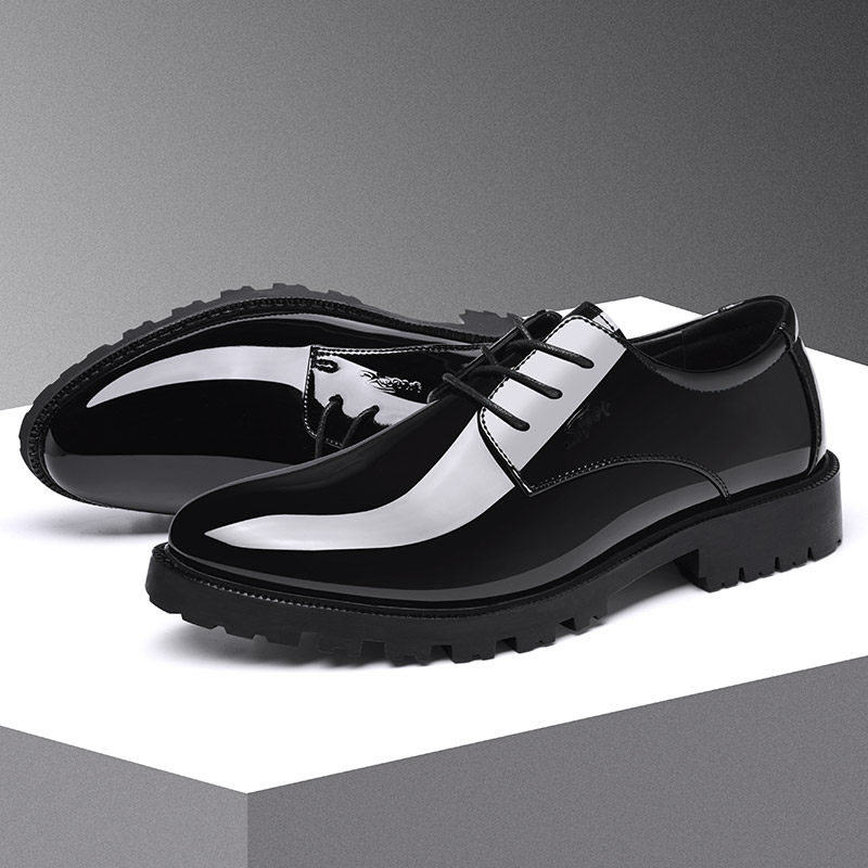 Men's shoes autumn tide shoes 2022 new casual leather shoes men's pointed toe British groom wedding Korean version business shoes