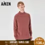 Aiken / love Ken 2018 mùa đông mới dài nhung nửa cao cổ áo len đôi nữ áo len gile