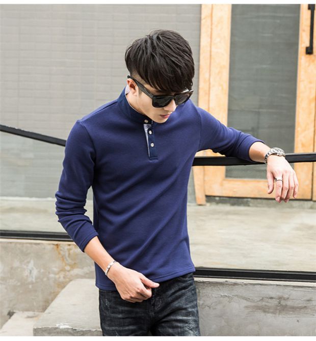 Mùa đông cộng với áo sơ mi nhung nhỏ đã khiến cho những chiếc áo thun nam dài tay đẫm máu của nam giới với những chiếc áo nhung ấm áp t shirt