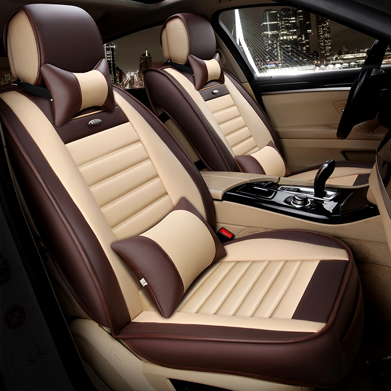 Genuine leather all-round car seat cover all season universal special car special leather cushion seat cover Cushion Bull Leather Bookbinding