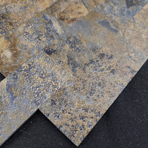 Vintage rust color mosaic wall tile background wall Self-adhesive rock board Stone marble Bathroom Living room European style