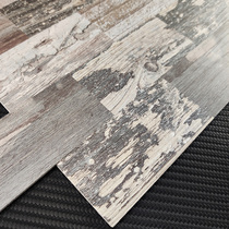 Wood grain brick Imitation solid wood floor Mosaic wall tile Stone plastic self-adhesive background wall tile Imitation wood Nordic floor tile wall tile