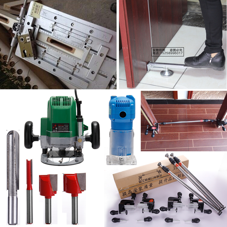 Wooden door lock opener wooden door slots machinemagnetic card anti-theft door modified fingerprint lock lock tool