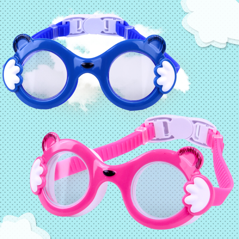 Cartoon children large frame swimming goggles boy high-definition waterproof anti-fog male and female child professional swimming glasses diving goggles