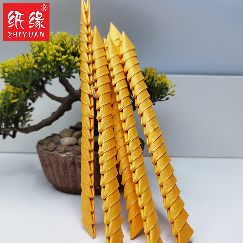 Paper Edge Handmade Triangle Inserts Semi-finished Pearl Triangle 4 * 6 Fold Student Hand Triangle Origami Paper Finished Puzzle