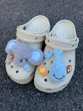 Crocs, туфли, пряжка для обуви, плюшевая кукла, белая обувь, креативный аксессуар, слон, дельфин, «сделай сам»