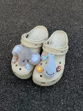 Crocs, туфли, пряжка для обуви, плюшевая кукла, белая обувь, креативный аксессуар, слон, дельфин, «сделай сам»