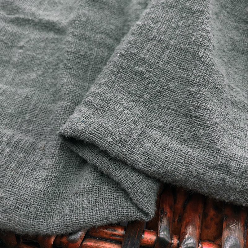 Tre cotton Trung Quốc phong cách rắn đôi tre kết cấu nút nhăn bông và vải lanh Mùa hè nghệ thuật cổ điển tinh khiết cotton và vải lanh nhăn - Vải vải tự làm mua vải may quần áo