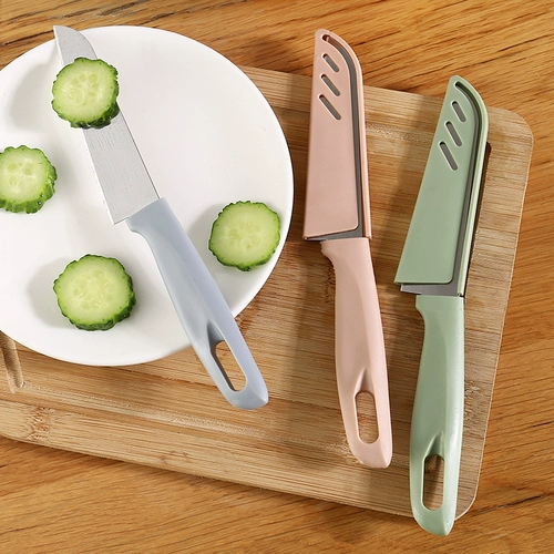 Нормарная сталь фруктовая полоса полоса защитного рукава фрукты, очищенная от ножа, общежитие, портативная кухня для ножа.