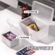 Small card storage box transparent small desktop items debris with lid storage box plastic card drawer sorting box