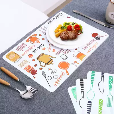 Waterproof and insulated table mat Western dining mat home rectangular cute anti-scalding mat dish mat plate mat tableware mat