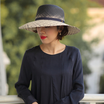 Kuin Sushi waited ten months for gradient Panama hand - hand straw hat along the hat female summer