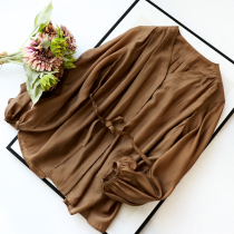 Ku Yin continued to write spring light good temperament rich retro waist spring and summer female tencils shirt thin