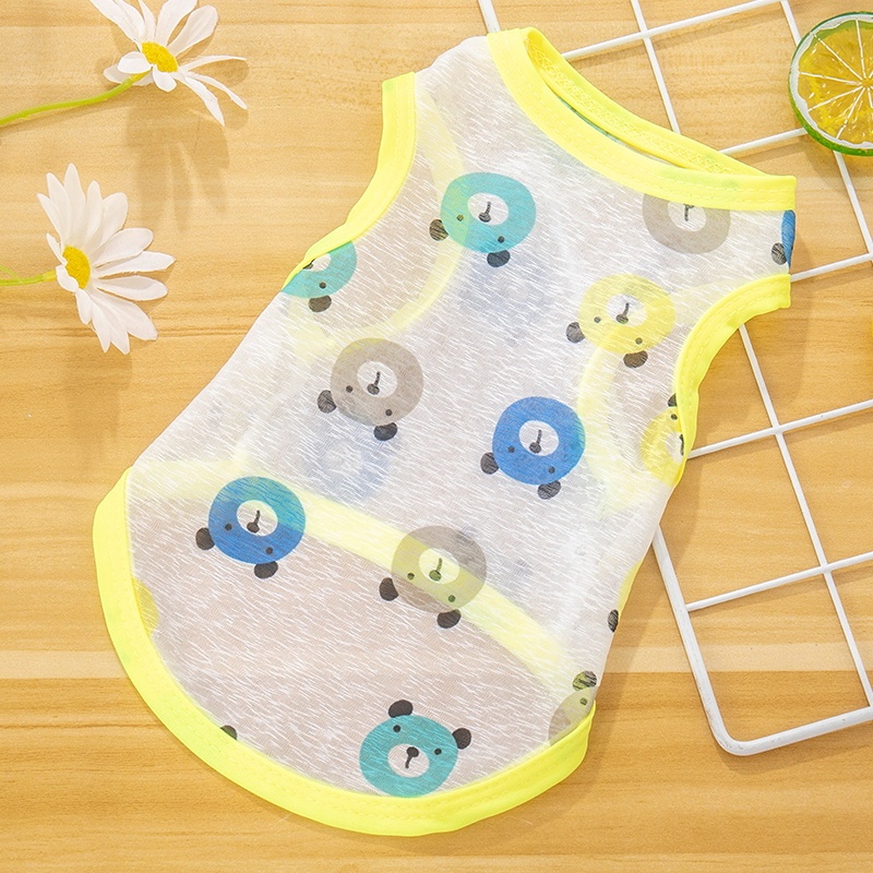 Cat Clothes Summer Vest Thin Anti-Shedding Blue Cat British Shorthair Ragdoll Pet Dog Cool Breathable Sun Protection Shirt