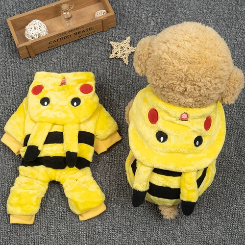 Одежда для щенка, утолщенная осенью и зимним плюшевым бишон