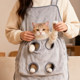 Cat apron, cat clothes, non-stick cat nail clipping bag, anti-scratch and anti-biting cat clothes