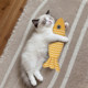 Cat Toy Cat Mint Simulated Fish Plush Pillow Bite-resistant Cat Stick Self-Enjoyment Relief Cat Stick Kitten Supplies