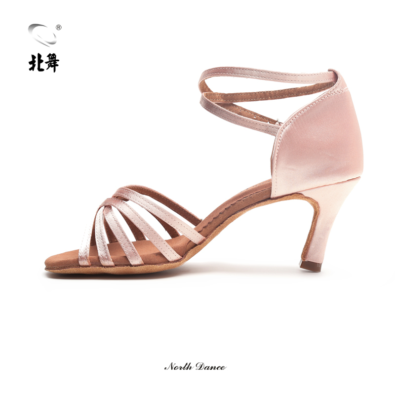 Beijing Dance Pink Latin Dance Shoes, Mid-High Heel, Adult Women's Square Dance Shoes, Sandals, Dance Shoes for Indoor Use Beijing Dance Pink Latin Dance Shoes, Mid-High Heel, Adult Women's Square Dance Shoes, Sandals, Dance Shoes for Indoor Use
