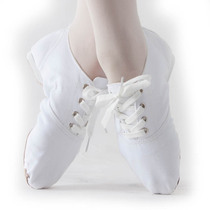 White mens and womens canvas teachers laces and dance shoes soft-soled practice shoes ethnic dance yoga belly shoes ballet shoes