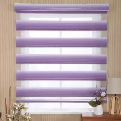 Korean soft gauze curtain roller blinds bedroom living room balcony thickened full sunshade cosmetic room waterproof customization