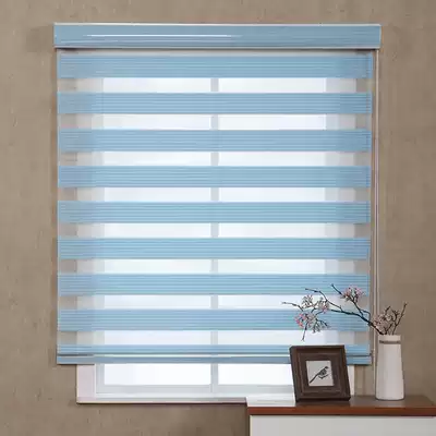 Punch-free blinds, full shading, soft yarn curtains, roller blinds, rainbow blinds, living room, bedroom bay window, customized finished products