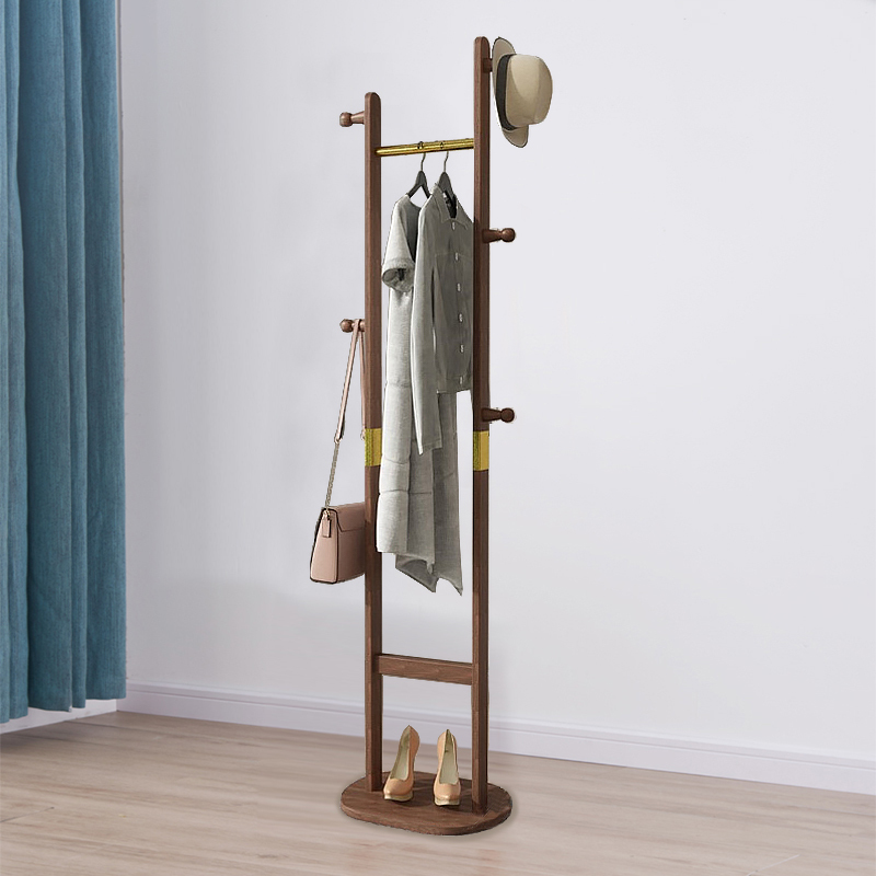 Solid Wood Clothes Rack for Home Bedroom, Floor-Standing Storage Coat Rack, Clothes Drying Rack, Light Luxury Nordic Living Room Clothes Hanger Solid Wood Clothes Rack for Home Bedroom, Floor-Standing Storage Coat Rack, Clothes Drying Rack, Light Luxury Nordic Living Room Clothes Hanger