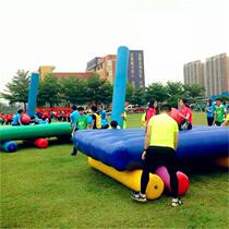 Fun sports equipment Wheels rolling inflatable fun games props Parent-child development equipment Outdoor projects