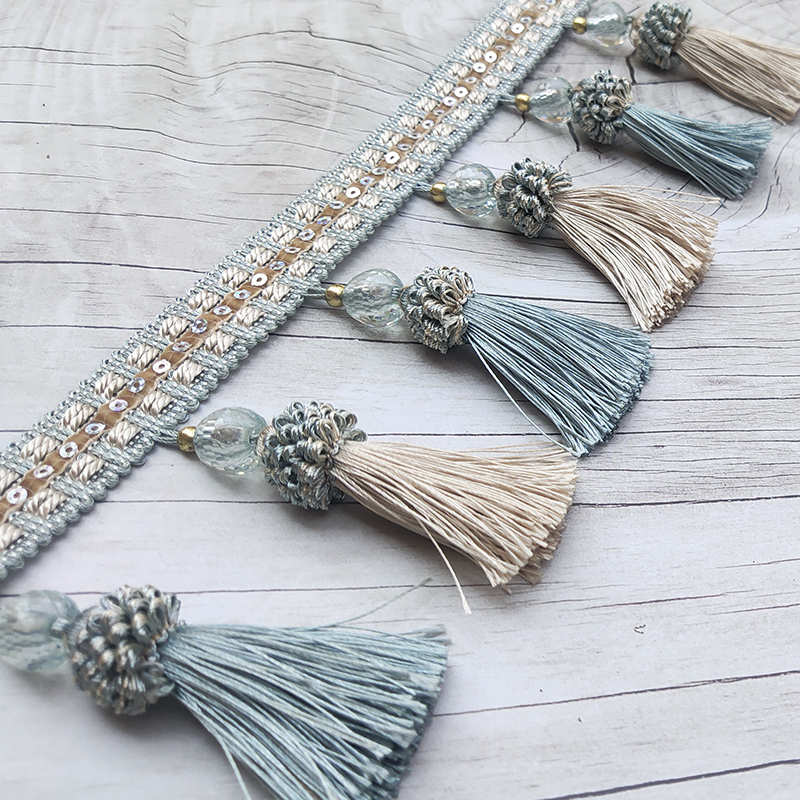 Eurostyle Upscale Window Mantle Lace beads Beads Curtain Heads Pearl Ears edge Table Flag cloth Sofa Ears dragon shall be pendant