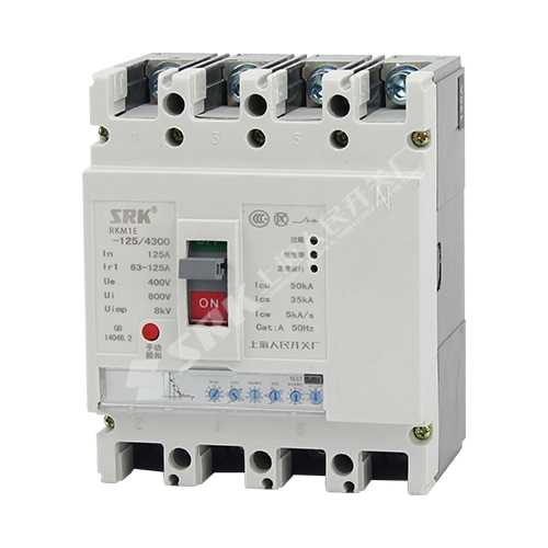 Shanghai People's RKM1E-125H 3300 630A 400A 400A electronic adjustable plastic shell breaker