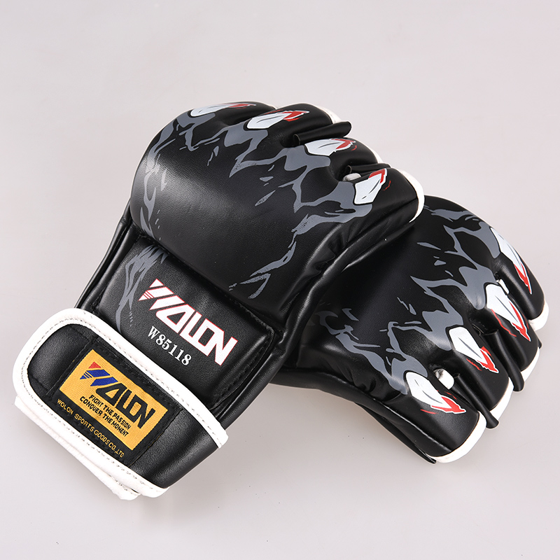 Boxing gloves Boxing gloves Sanda gloves Men's and women's adult MMA fighting sandbag training fighting MMA half finger boxing gloves