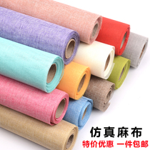 diy childrens handmade environmental creation tablecloth kindergarten colorful simulated linen roll classroom corridor pastoral forest style