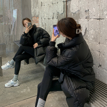 Down cotton clothes female ins Port wind 2021 Winter explosion cotton padded jacket niche padded cotton clothes small man bread clothes tide