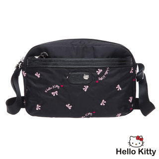 Hello Kitty Katy Waltz Collection Bow Embroidered Small Side Backpack Black