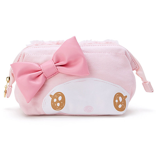 Sanrio Meleti Water Wang Bright Eyewear Large Opening Canvas Makeup Bag